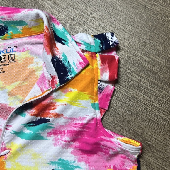 IBKUL Matilda Hot Pink Multi Collared Ruffled Mini‎ Dress - Picture 7 of 11